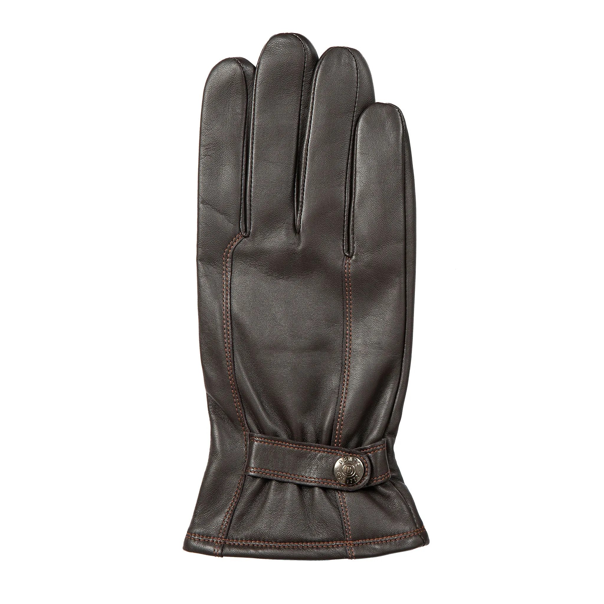 Men’s Touchscreen Lined Leather Gloves with Contrast Stitching sold by Dents Gloves product image thumbnail 3