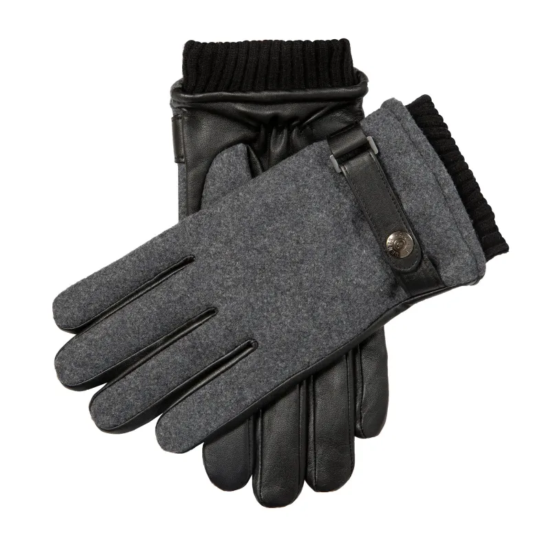 Men’s Touchscreen Lined Flannel and Leather Gloves sold by Dents Gloves