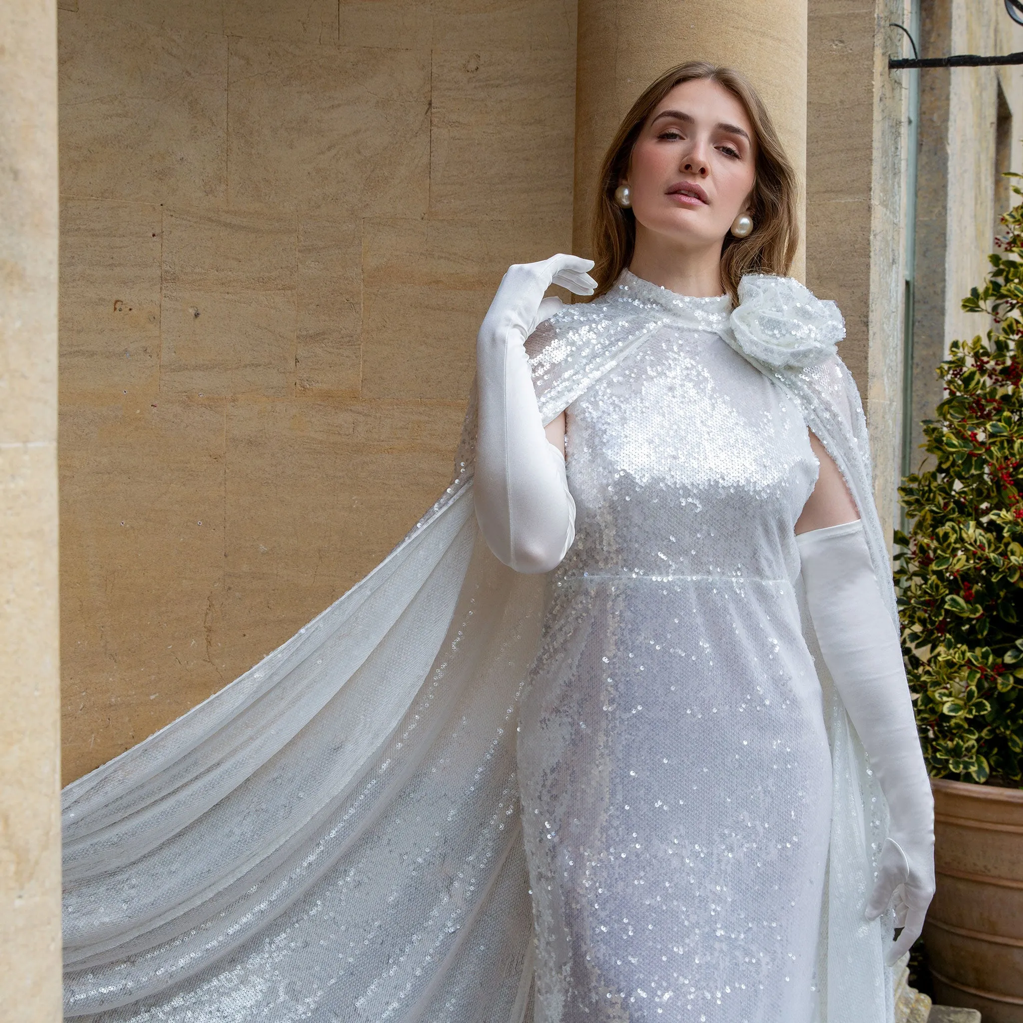 Women’s Long Opera Satin Gloves sold by Dents Gloves product image thumbnail 3