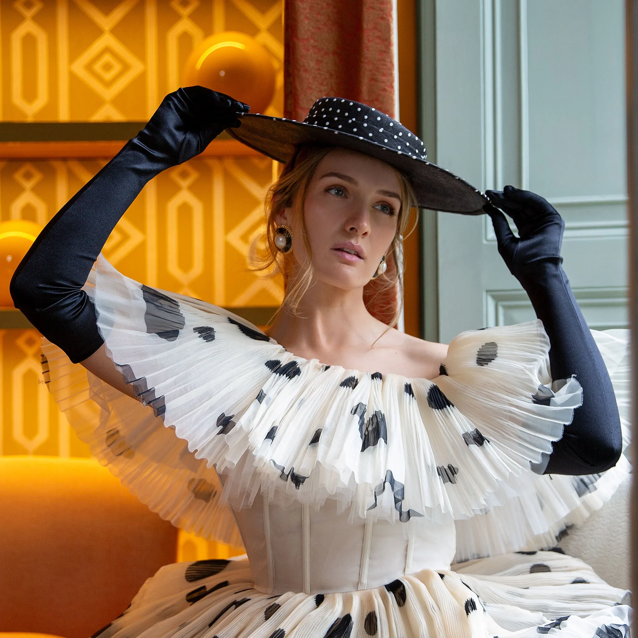 Women’s Long Opera Satin Gloves sold by Dents Gloves product image thumbnail 5