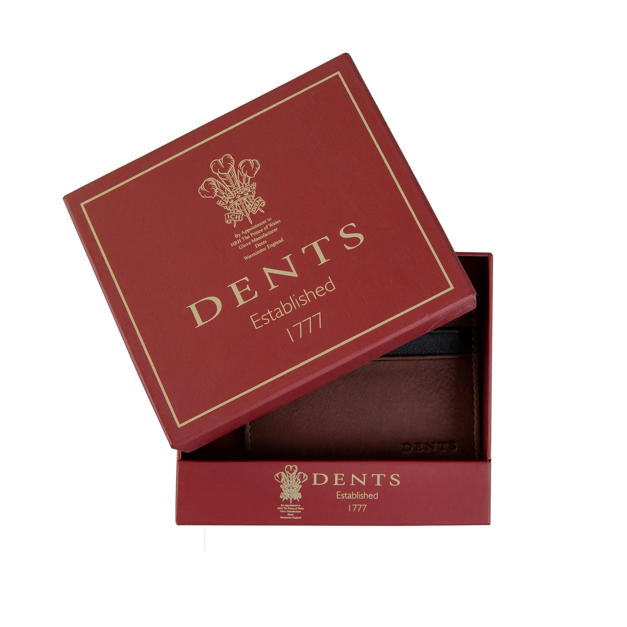 Men's Two-Colour Pebble Grain Leather Card Holder with RFID Blocking and Zipped Pocket sold by Dents Gloves product image thumbnail 3