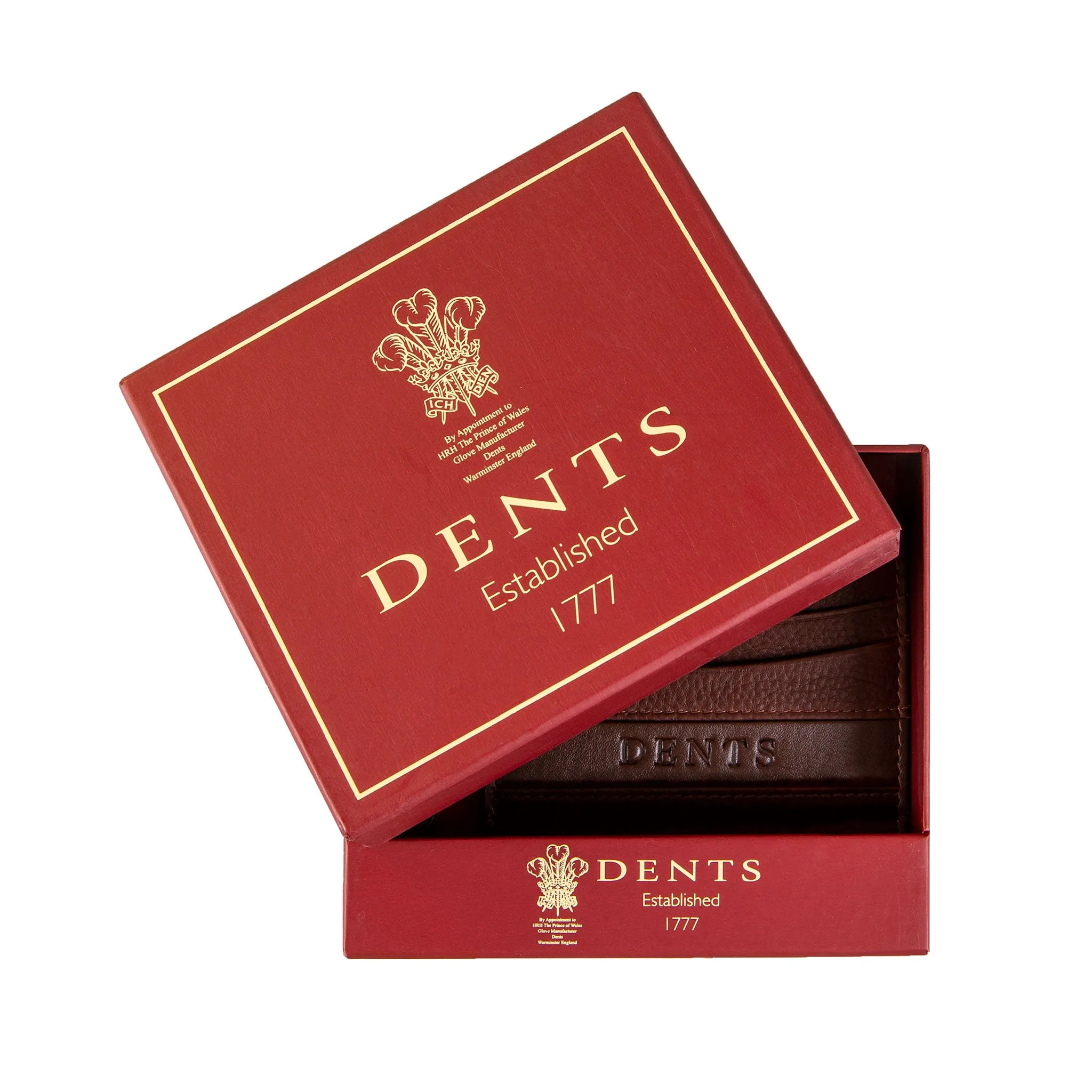 Men's Pebble Grain Leather Card Holder with RFID Blocking and Window Pocket sold by Dents Gloves product image thumbnail 3