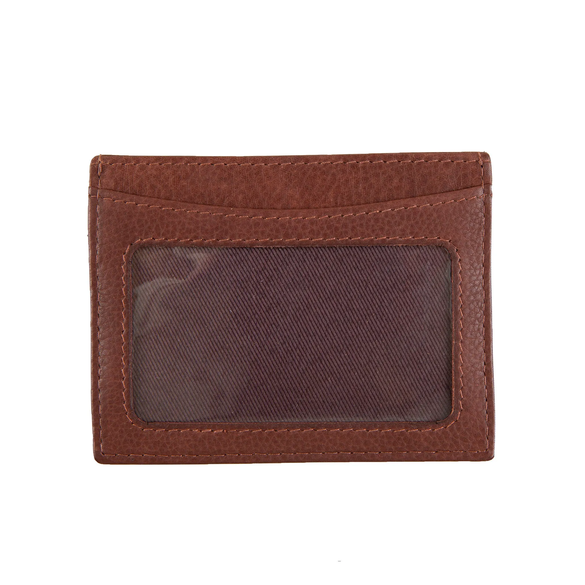 Men's Pebble Grain Leather Card Holder with RFID Blocking and Window Pocket sold by Dents Gloves product image thumbnail 2
