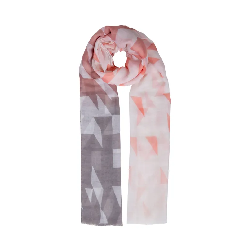 Women’s Ombre Geometric Pattern Lightweight Scarf sold by Dents Gloves