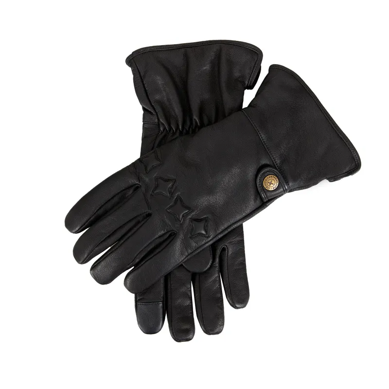 Men's The Suited Racer Touchscreen Water-Resistant Wool-Lined Goatskin Leather Gauntlet Gloves sold by Dents Gloves