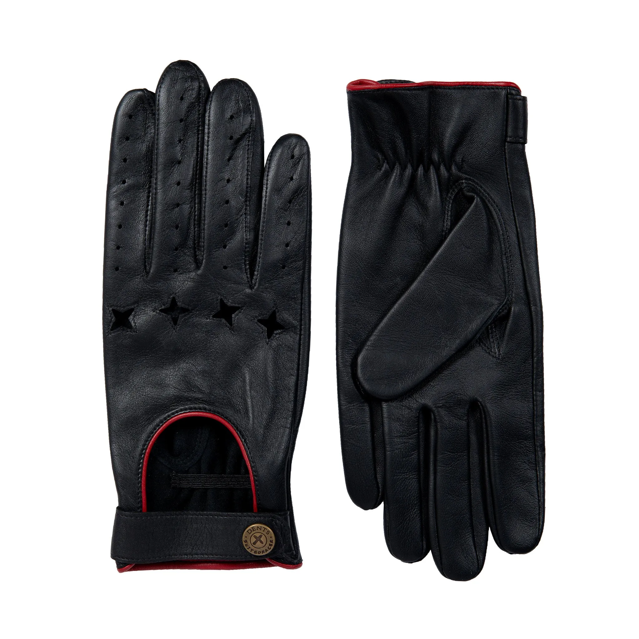 Men's The Suited Racer Touchscreen Leather Driving Gloves with Wristwatch Cut-out sold by Dents Gloves product image thumbnail 2