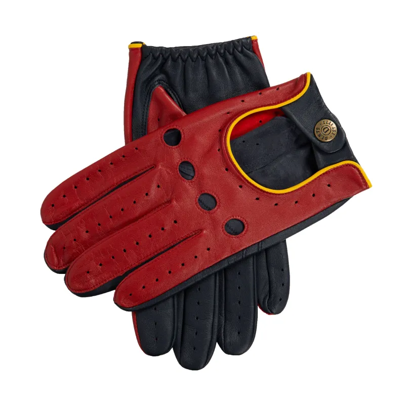 Men’s Touchscreen Three-Colour Leather Driving Gloves sold by Dents Gloves