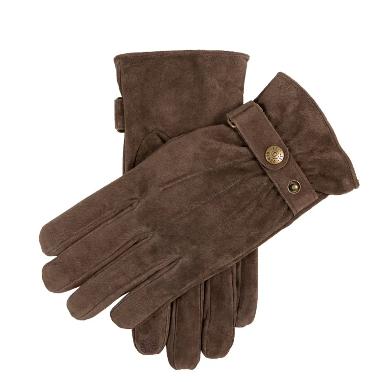 Men’s Touchscreen Water-Resistant Three-Point Fleece-Lined Suede Gloves sold by Dents Gloves