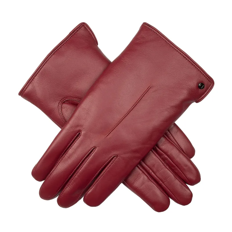 Women’s Touchscreen Single-Point Faux Fur-Lined Leather Gloves sold by Dents Gloves