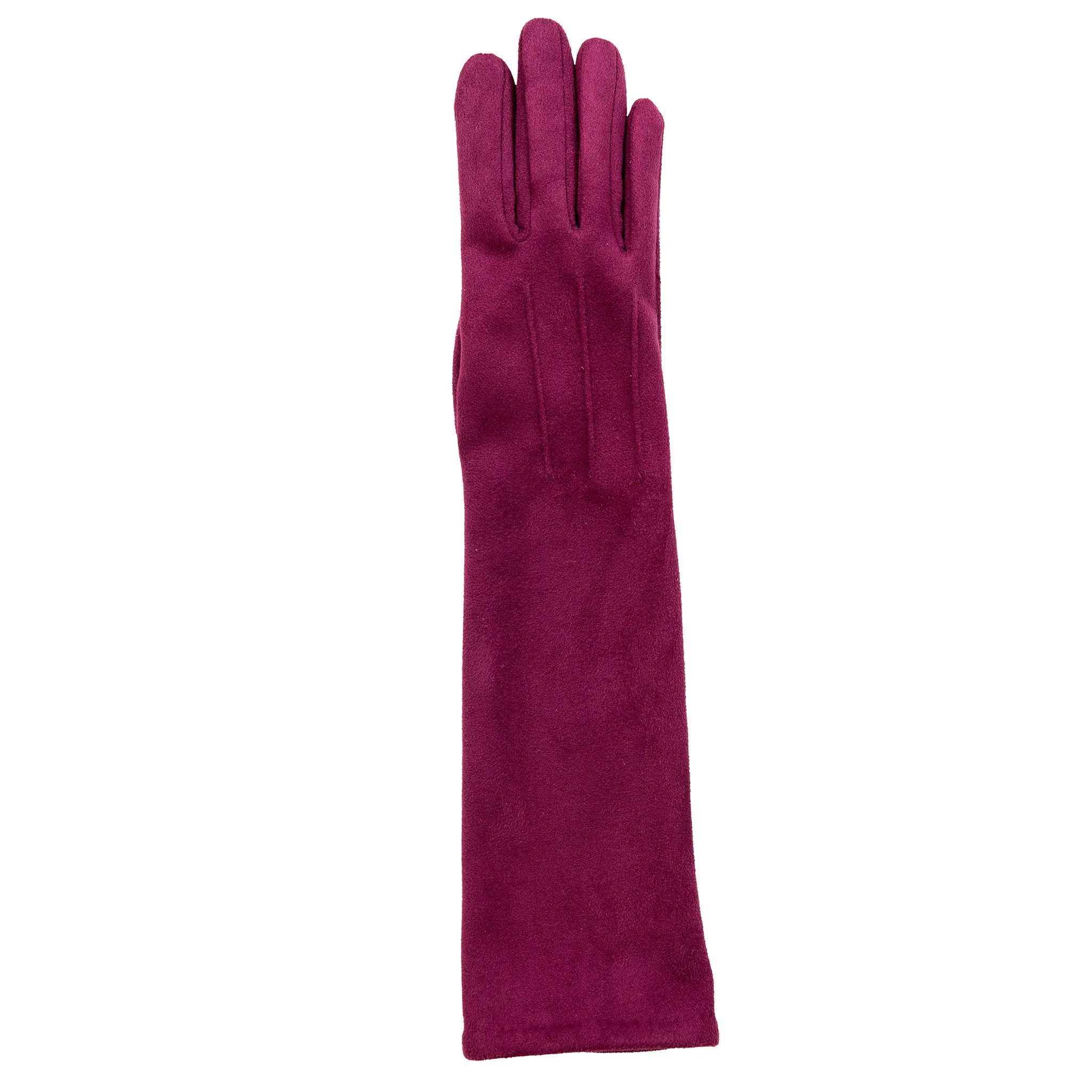 Women’s Touchscreen Long Below-Elbow Velour-Lined Faux Suede Gloves sold by Dents Gloves product image thumbnail 4