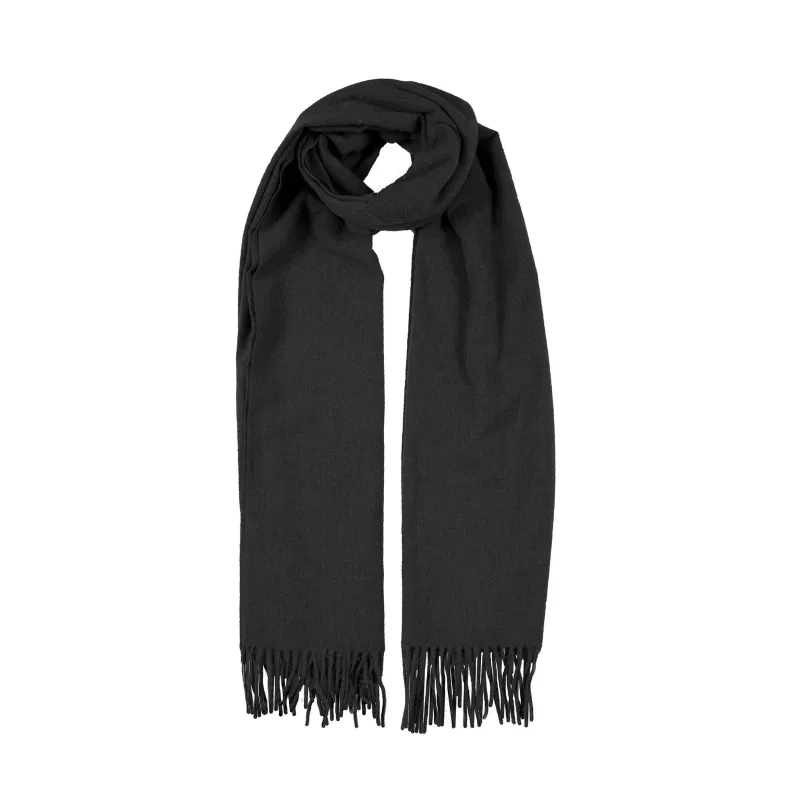 Women’s Plain Marl Scarf with Tassels made by Dents Gloves