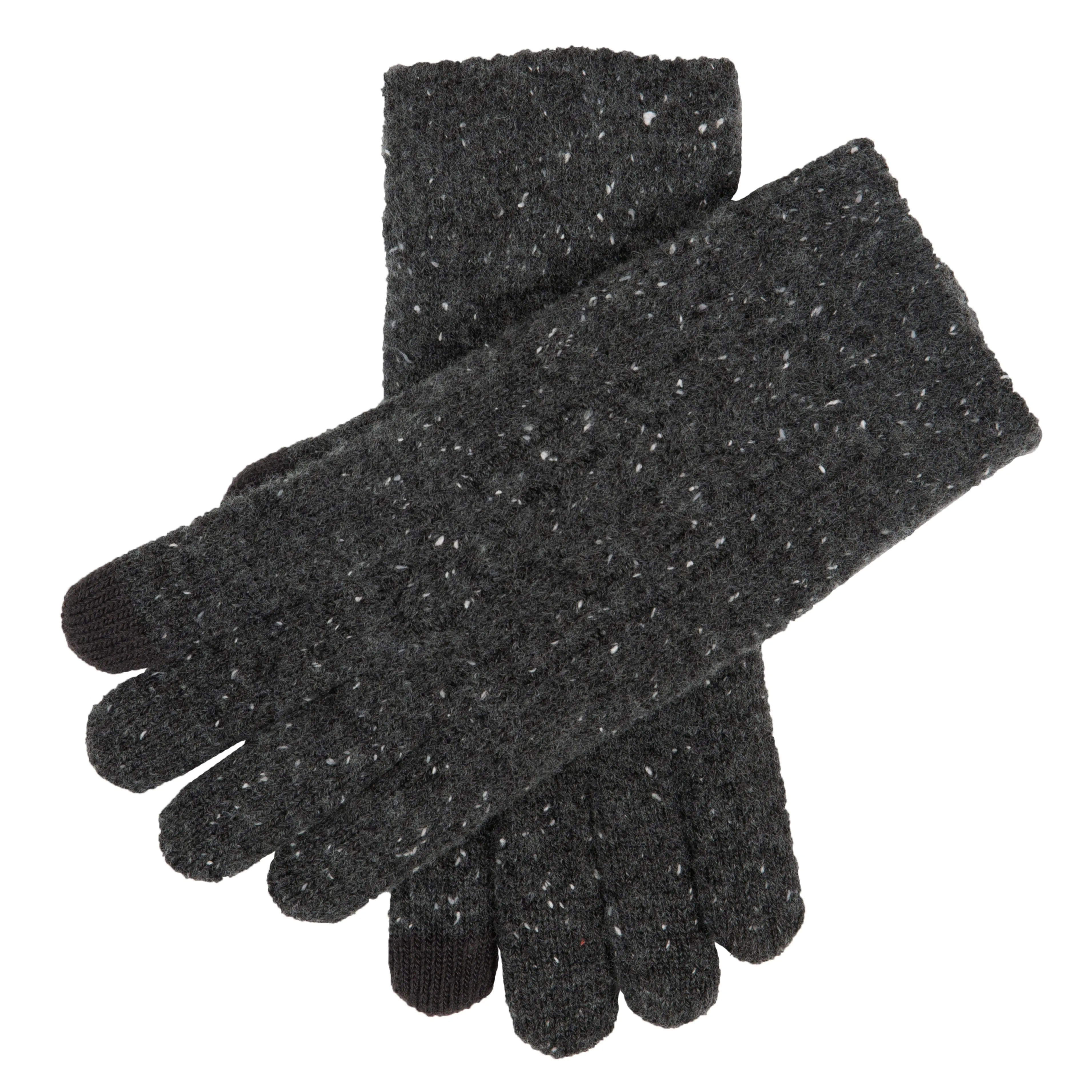 Men’s Touchscreen Cable Knit Gloves with Marl Yarn sold by Dents Gloves product image thumbnail 3