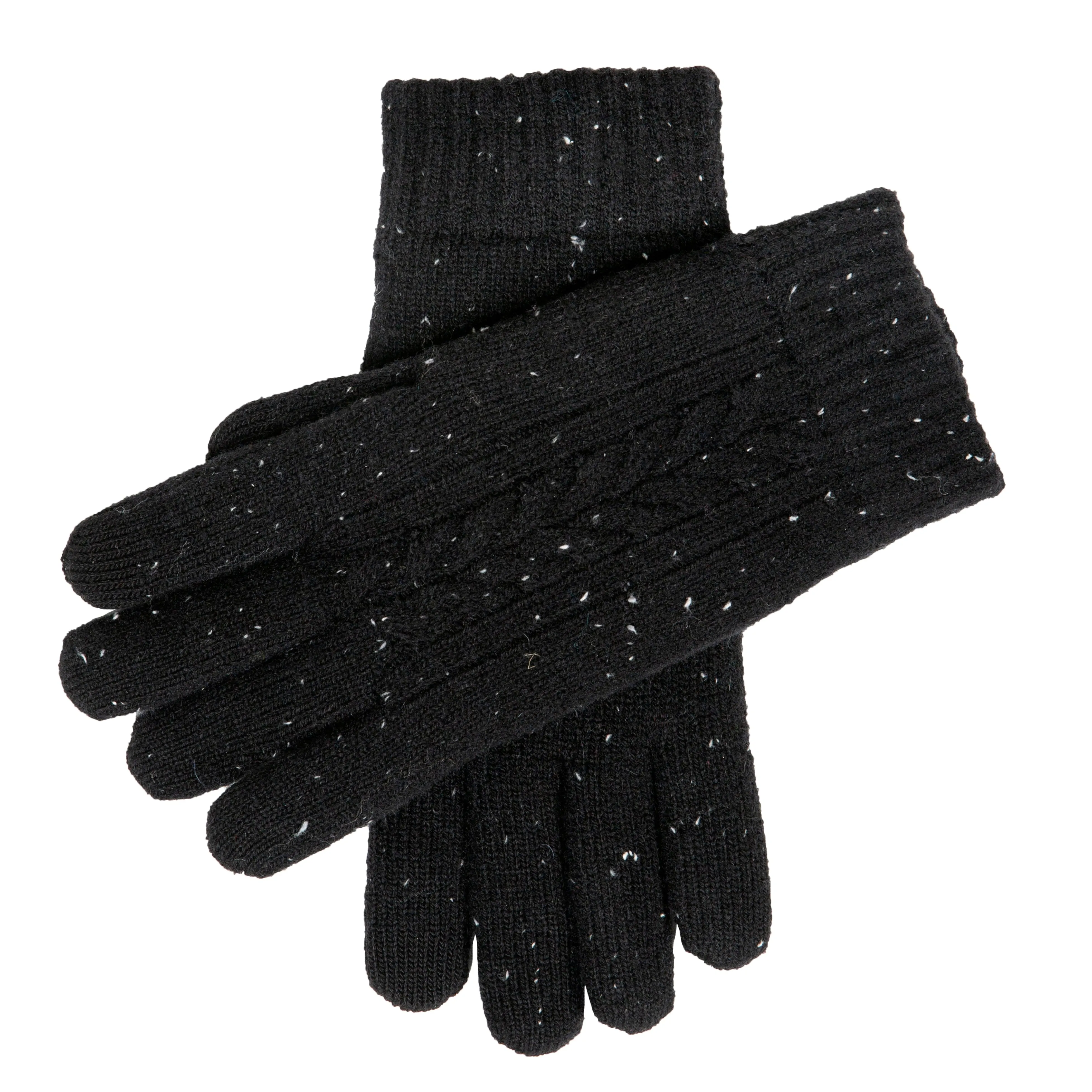 Men’s Touchscreen Cable Knit Gloves with Marl Yarn sold by Dents Gloves product image thumbnail 2