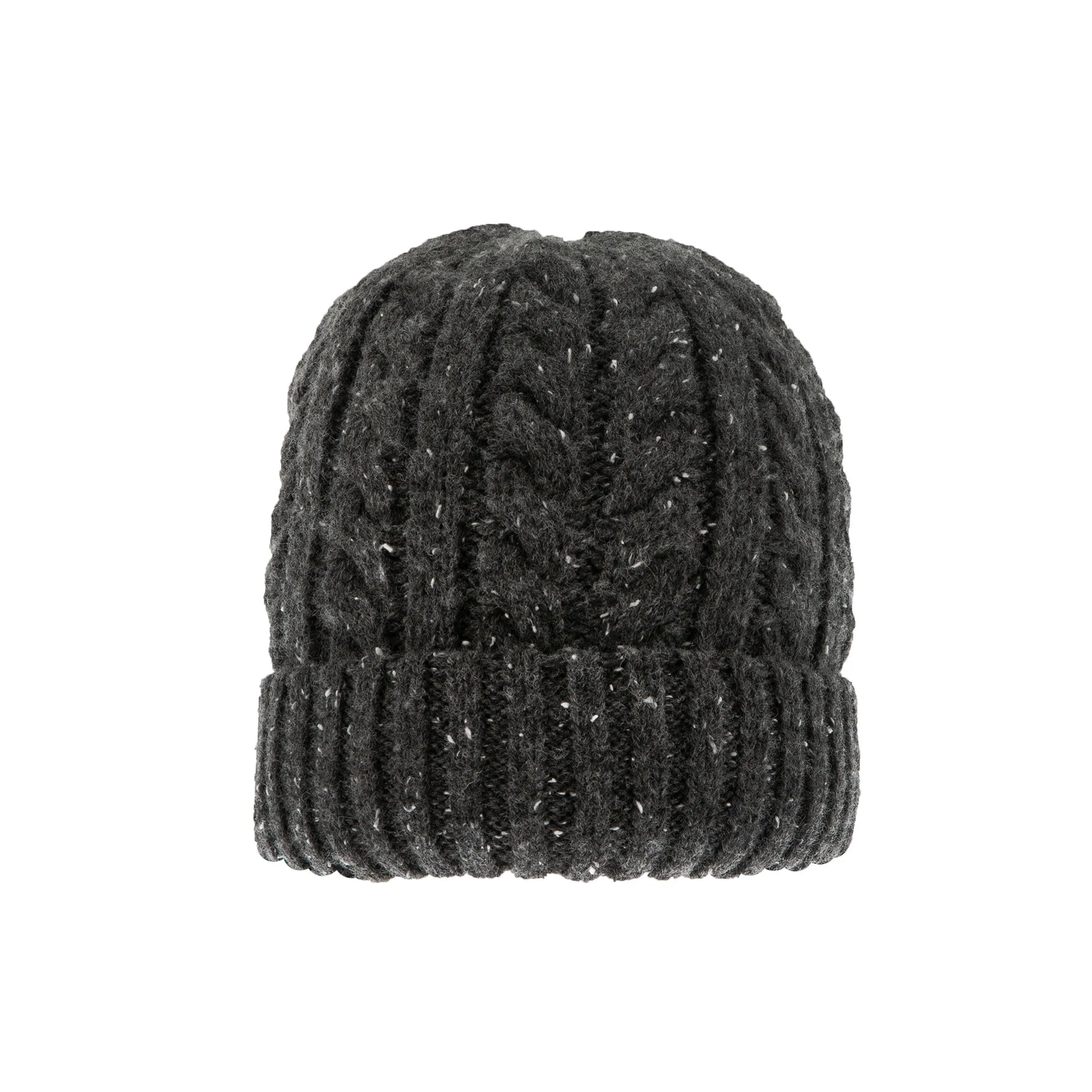 Men’s Cable Knit Beanie Hat with Marl Yarn sold by Dents Gloves product image thumbnail 4