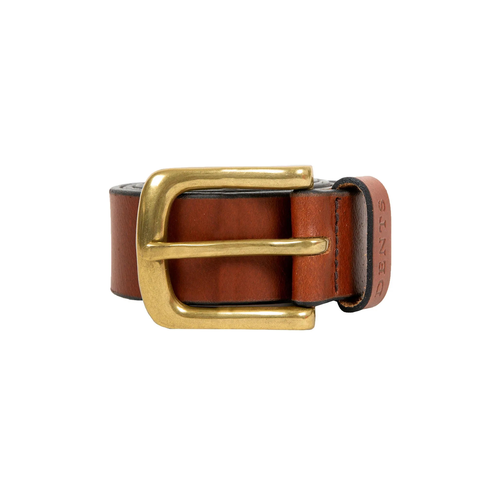 Men’s Heritage Lined Full-Grain Leather Belt with Antique Brass Buckle sold by Dents Gloves product image thumbnail 4