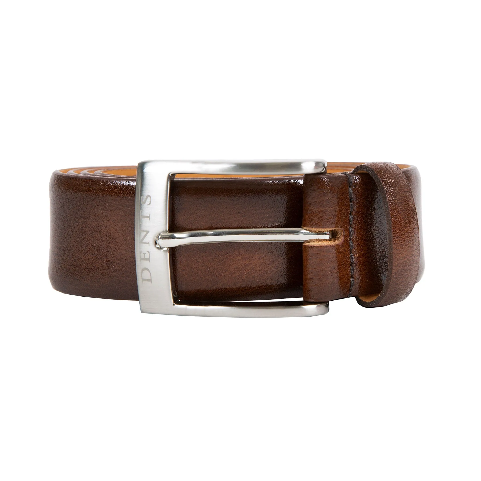 Men’s Heritage Lined Full-Grain Leather Belt with Satin Nickel Buckle sold by Dents Gloves