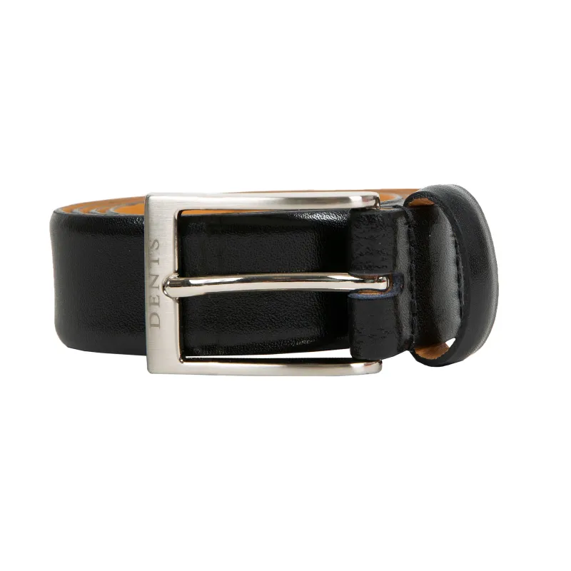 Men’s Heritage Lined Full-Grain Leather Belt with Satin Nickel Buckle sold by Dents Gloves
