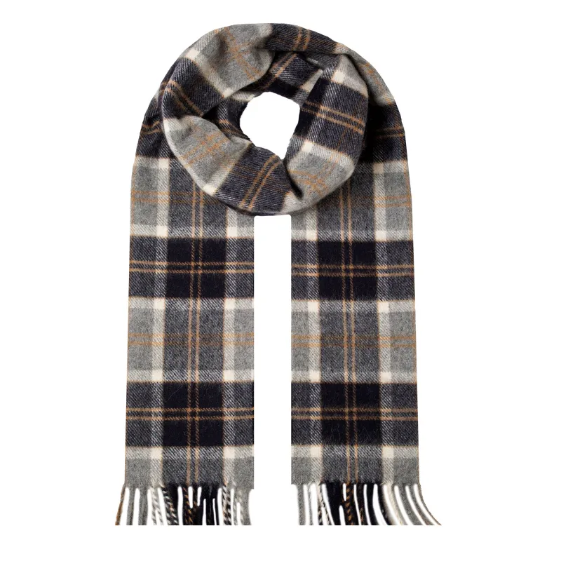 Heritage Tartan Check Cashmere Scarf with Tassels and Gift Box sold by Dents Gloves
