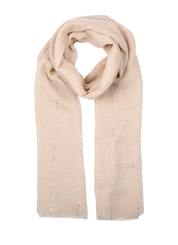 Women's Sequin Stripe Lightweight Scarf sold by Dents Gloves