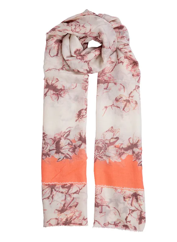 Women's Floral Print Lightweight Scarf sold by Dents Gloves