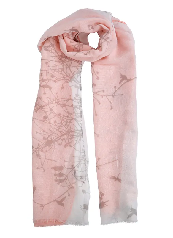 Women's Woodland Print Lightweight Scarf made by Dents Gloves