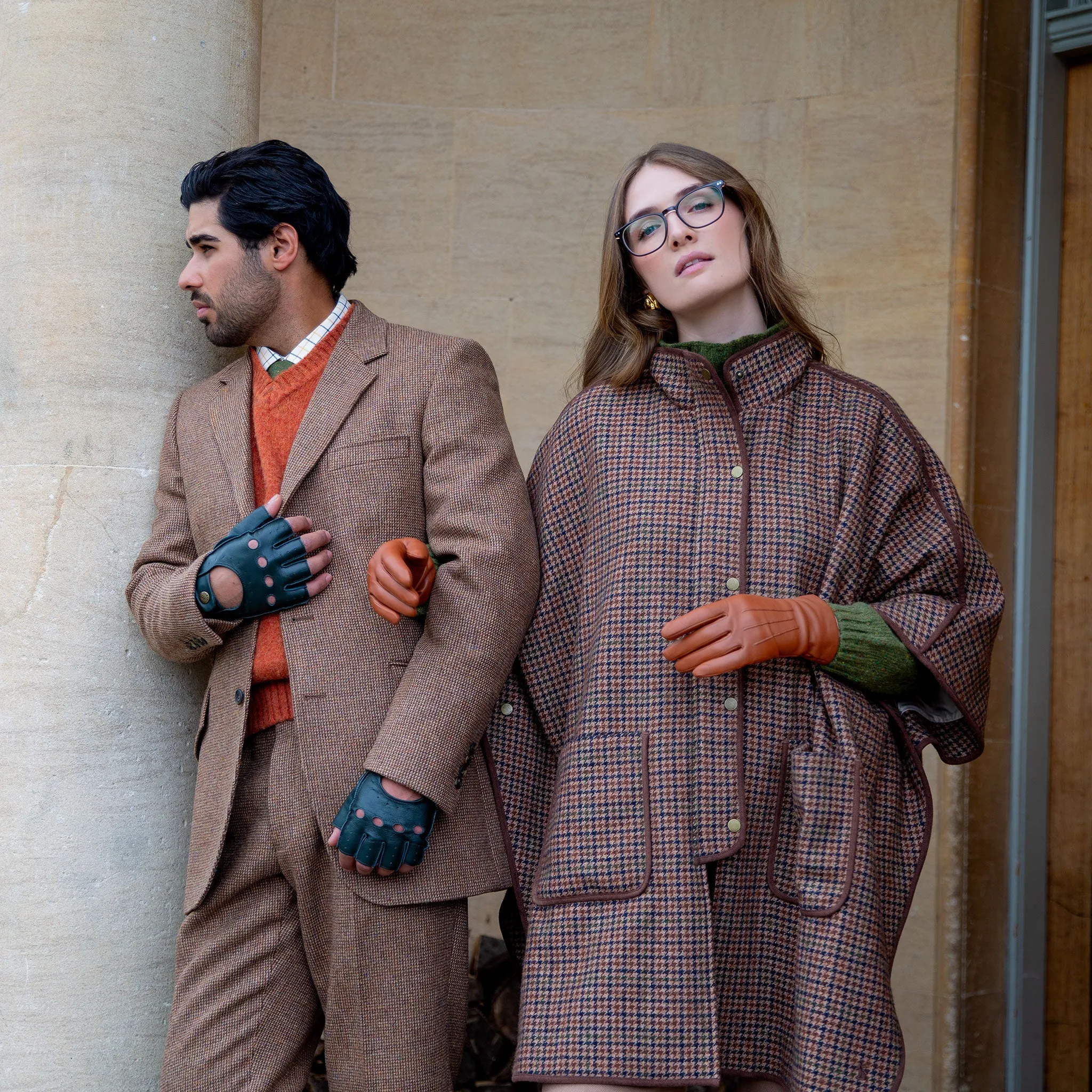 Men's Fingerless Leather Driving Gloves sold by Dents Gloves product image thumbnail 3