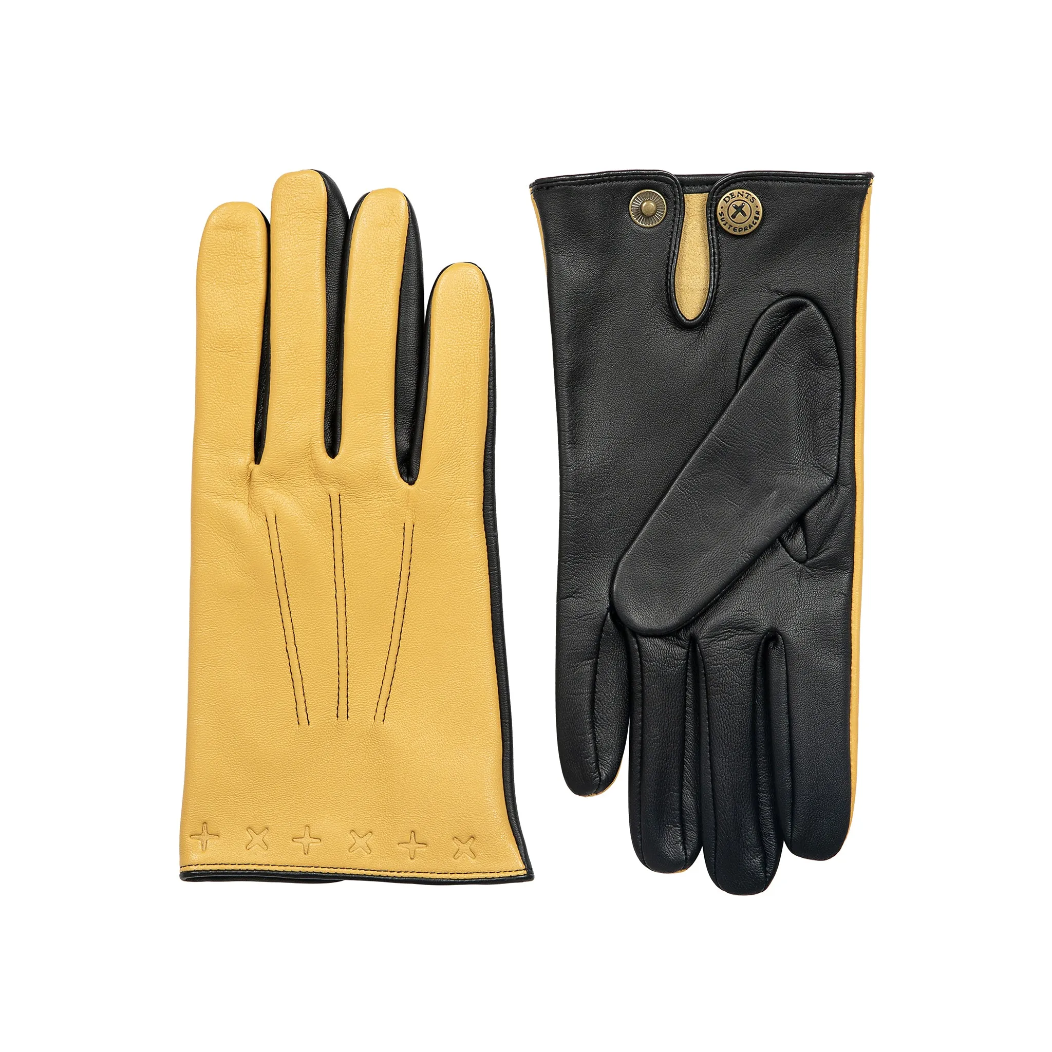 Men's The Suited Racer Touchscreen Three-Point Leather Gloves sold by Dents Gloves product image thumbnail 2
