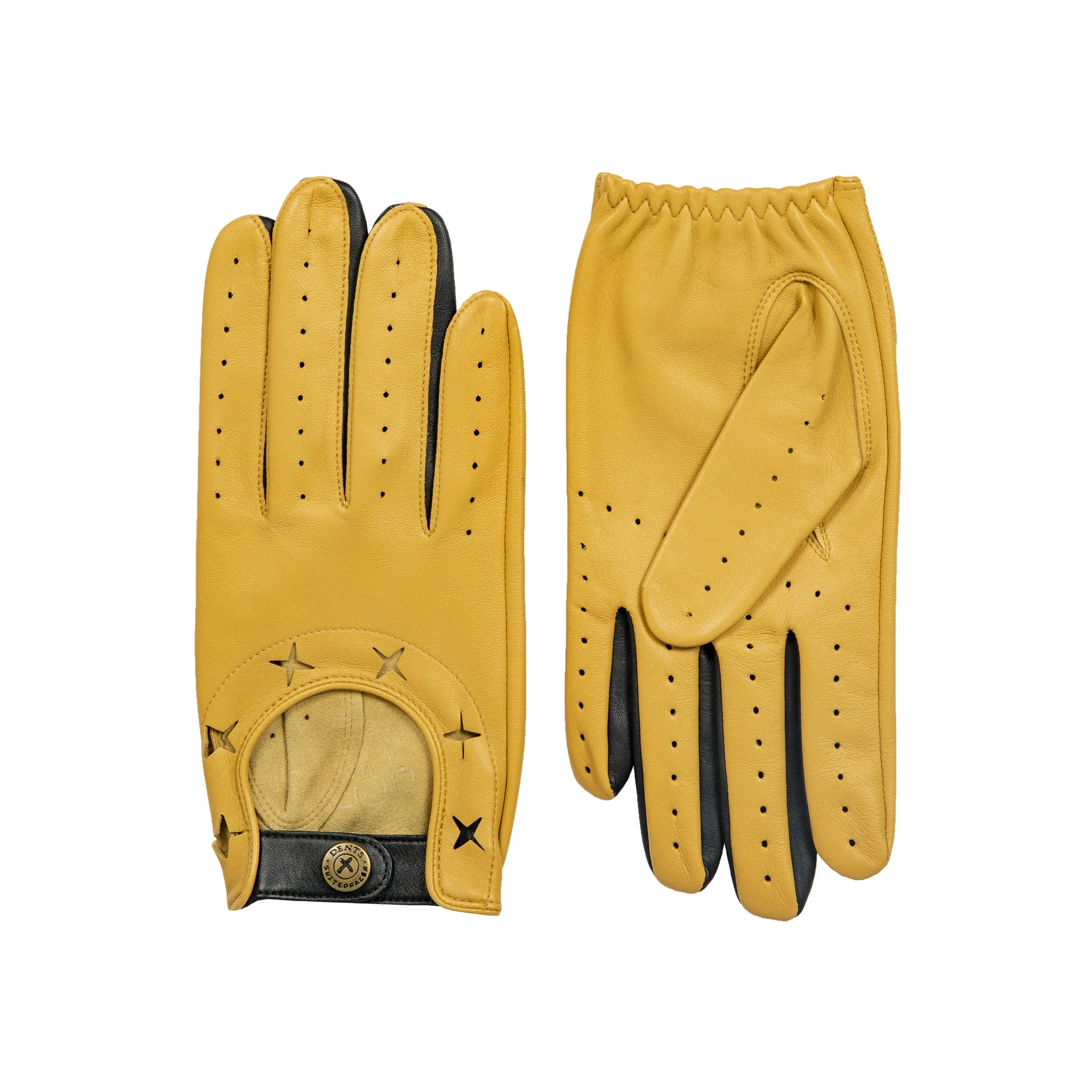 Men's The Suited Racer Two-Colour Leather Driving Gloves sold by Dents Gloves product image thumbnail 2