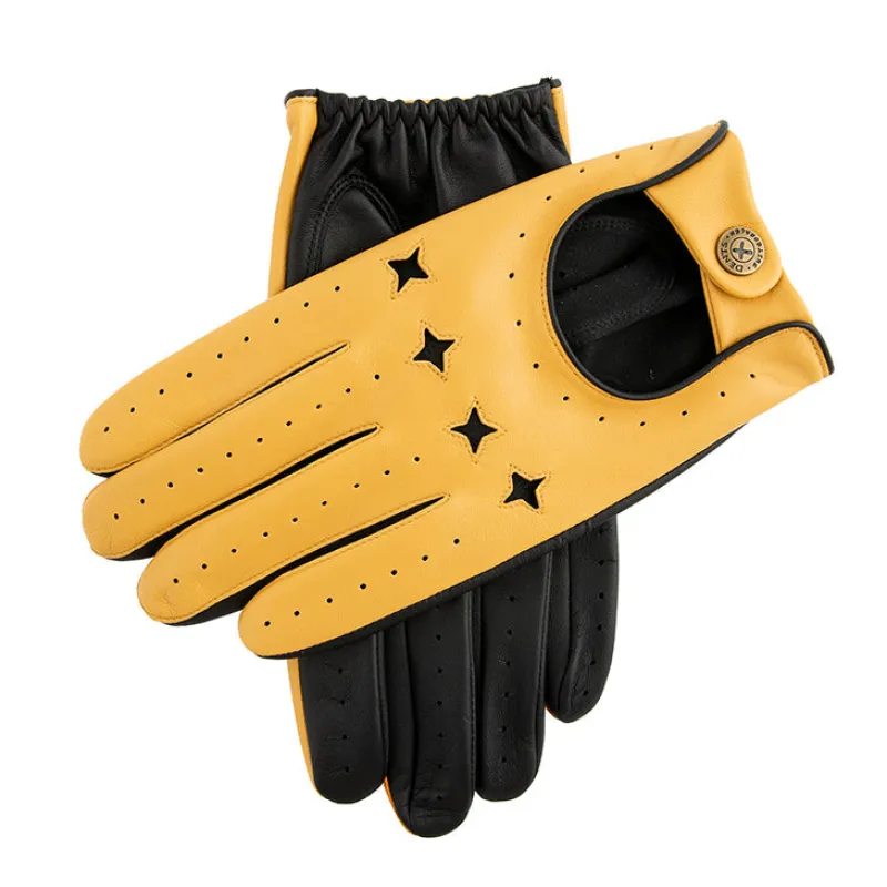 Men's The Suited Racer Touchscreen Leather Driving Gloves sold by Dents Gloves