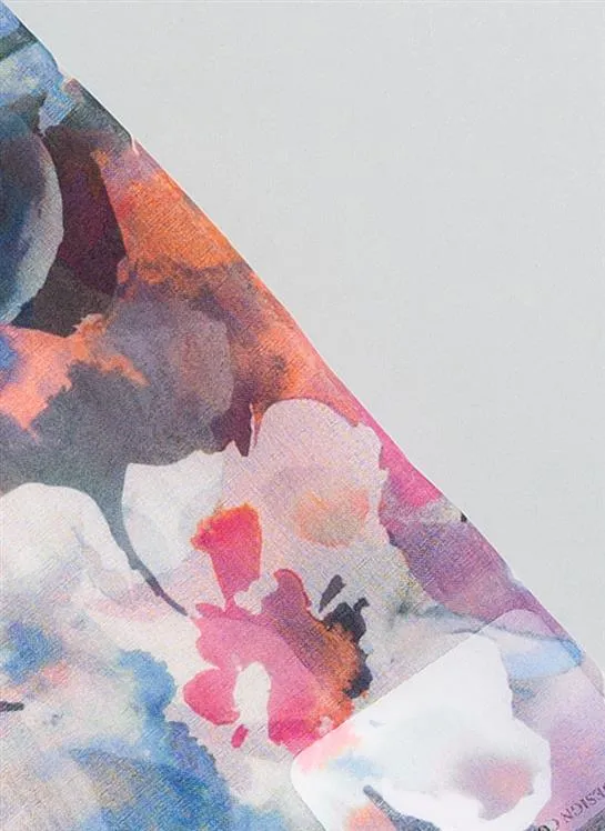 Women's Bold Floral Print Lightweight Scarf sold by Dents Gloves product image thumbnail 2
