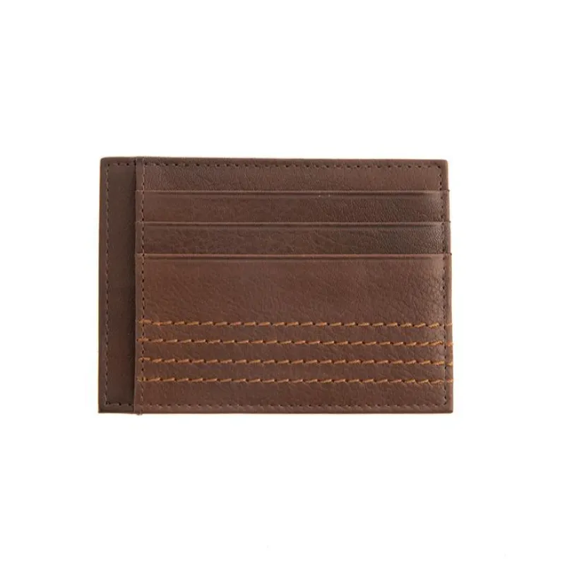 Men's Contrast Stitch Pebble Grain Leather Card Holder with RFID Blocking sold by Dents Gloves
