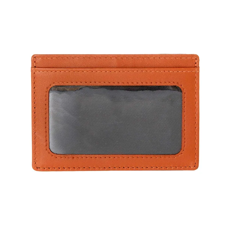 Men's Smooth Nappa Leather Card Holder with RFID Blocking and Window Pocket made by Dents Gloves