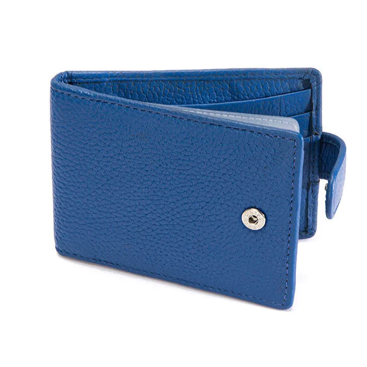 Men's Pebble Grain Leather Card Holder with RFID Blocking and Tab sold by Dents Gloves product image thumbnail 2