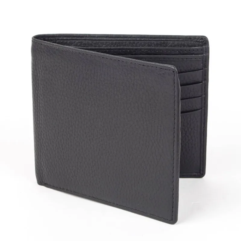 Men's Slim Pebble Grain Leather Bifold Wallet with RFID Blocking sold by Dents Gloves