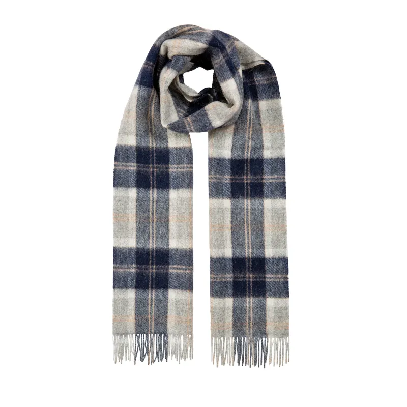 Men's Lambswool Scarf with Tassels sold by Dents Gloves