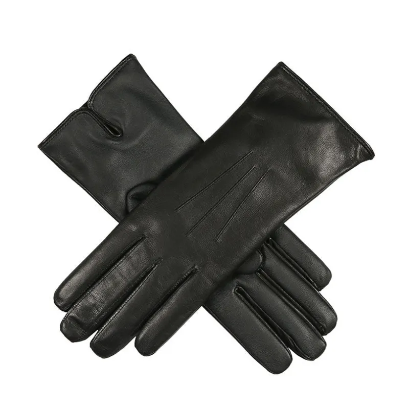 Women's Heritage Touchscreen Three-Point Cashmere-Lined Leather Gloves sold by Dents Gloves