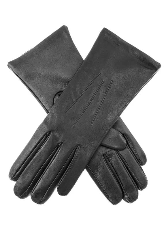 Women's Heritage Touchscreen Three-Point Silk-Lined Leather Gloves sold by Dents Gloves
