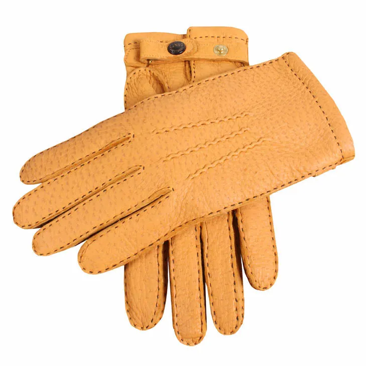 Men's Heritage Handsewn Three-Point Cashmere-Lined Peccary Leather Gloves sold by Dents Gloves