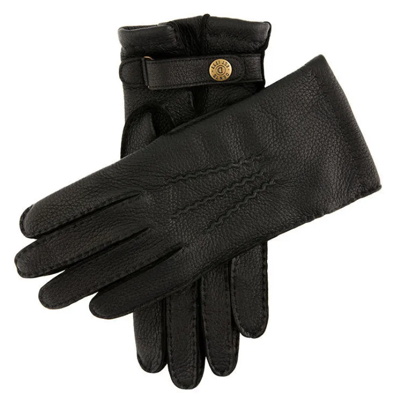 Men's Heritage Handsewn Three-Point Cashmere-Lined Deerskin Leather Gloves sold by Dents Gloves