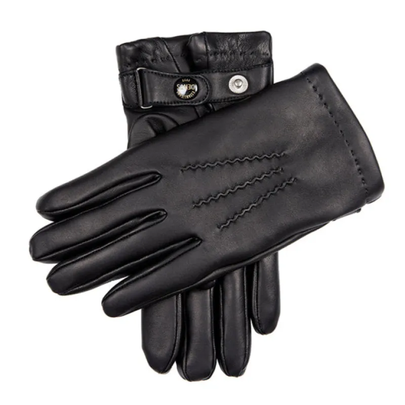 Men’s Heritage Three-Point Cashmere-Lined Leather Gloves sold by Dents Gloves