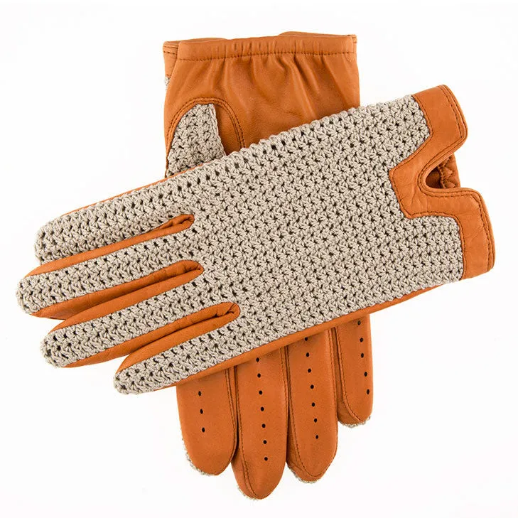 Men's Heritage Crochet-Back Leather Driving Gloves sold by Dents Gloves