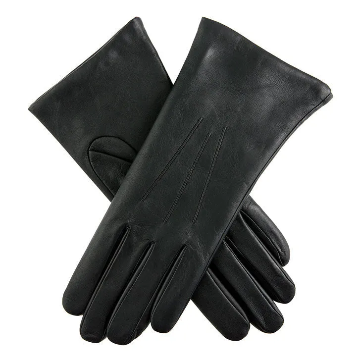 Women's Three-Point Cashmere-Lined Shorter-Finger Leather Gloves sold by Dents Gloves