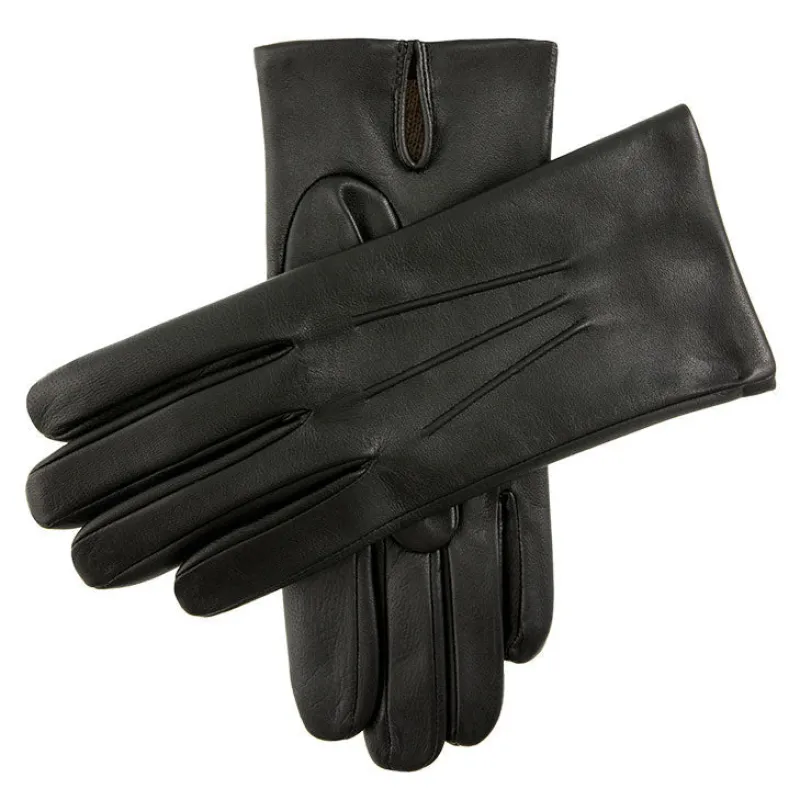 Men's Three-Point Cashmere-Lined Shorter-Finger Leather Gloves sold by Dents Gloves