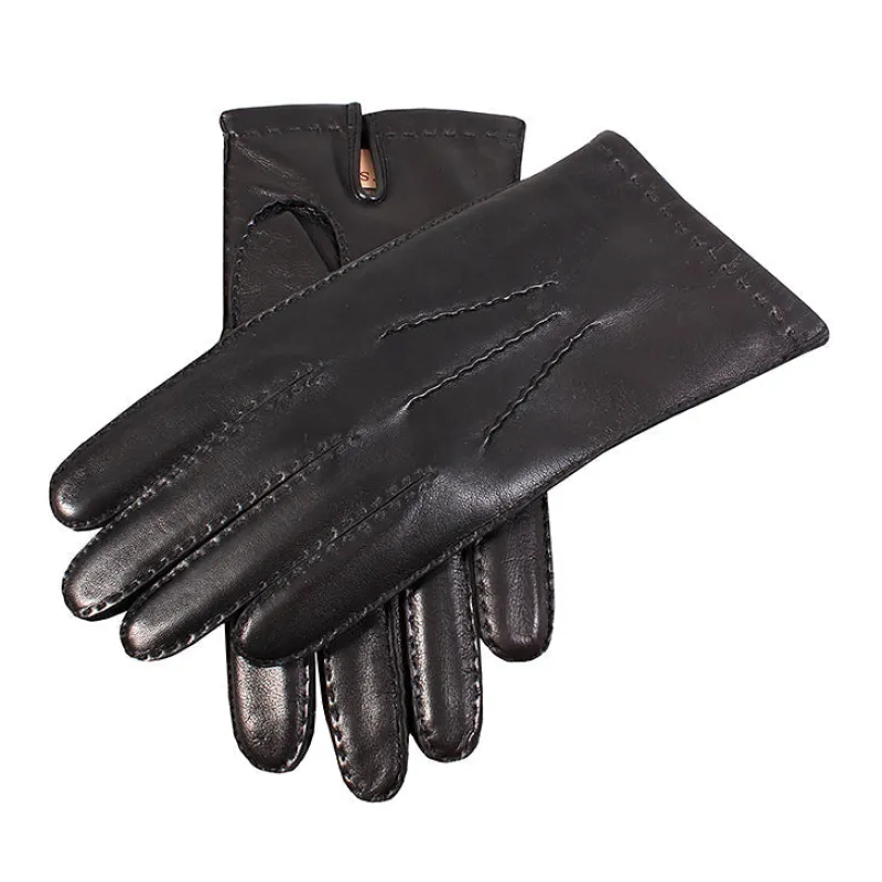 Men's Handsewn Three-Point Cashmere-Lined Shorter-Finger Leather Gloves sold by Dents Gloves