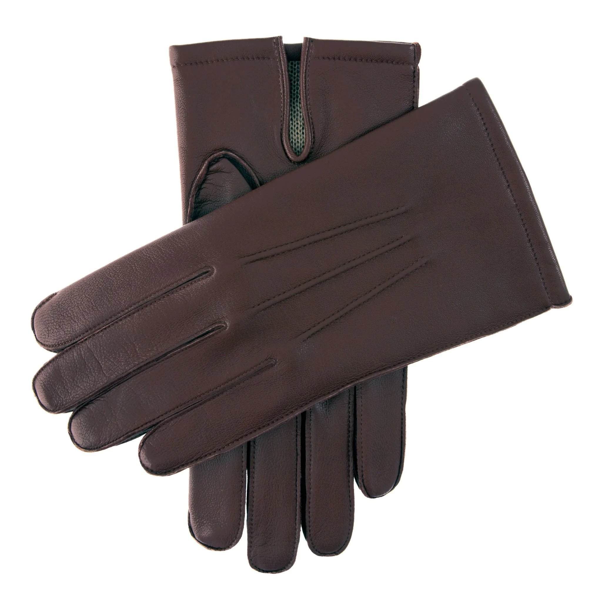 Men's Three-Point Wool Blend-Lined Leather Gloves sold by Dents Gloves product image thumbnail 4