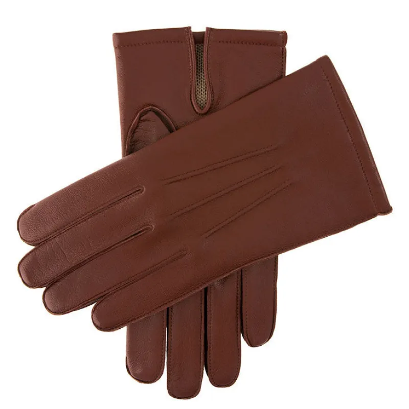 Men's Three-Point Wool Blend-Lined Leather Gloves sold by Dents Gloves