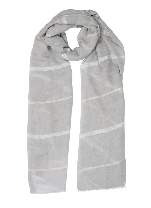 Women's Metallic Stripe Lightweight Scarf sold by Dents Gloves