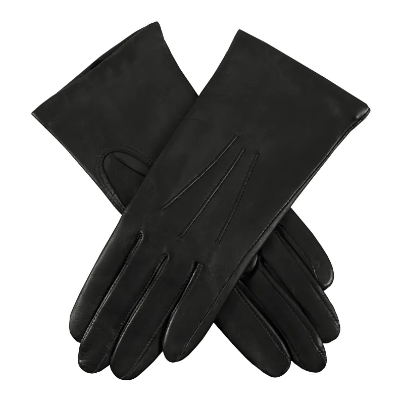 Women's Three-Point Cashmere-Lined Leather Gloves sold by Dents Gloves