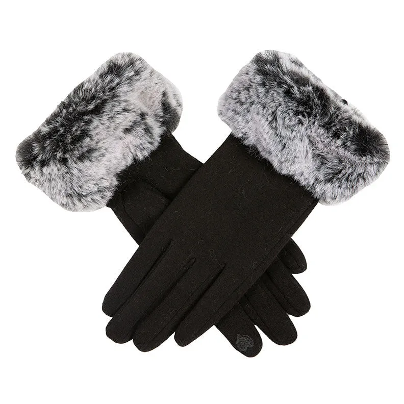 Women's Touchscreen Thermal Gloves with Faux Fur Cuffs sold by Dents Gloves product image thumbnail 3