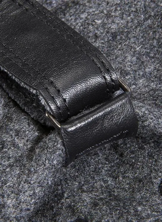 Men's Three-Point Fleece-Lined Flannel and Leather Gloves sold by Dents Gloves product image thumbnail 5